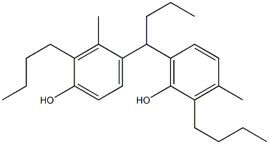 4,6'-Butylidenebis(2-butyl-3-methylphenol) Struktur