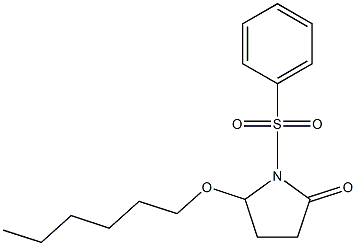 5-(Hexyloxy)-1-[(phenyl)sulfonyl]pyrrolidin-2-one Struktur