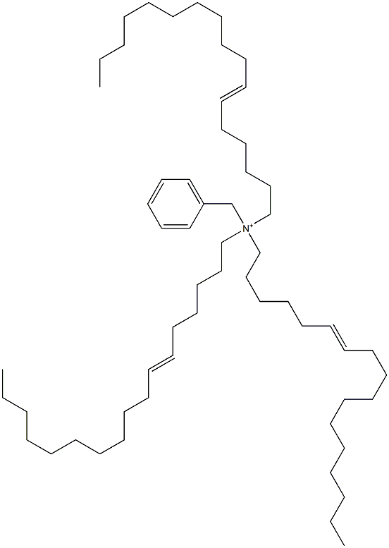 Tri(6-heptadecenyl)benzylaminium Struktur