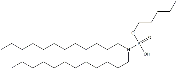 N,N-Didodecylamidophosphoric acid hydrogen pentyl ester Struktur