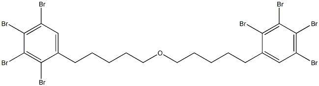 2,3,4,5-Tetrabromophenylpentyl ether Struktur