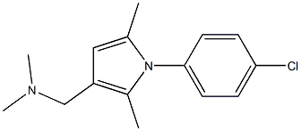 N,N-Dimethyl-1-(4-chlorophenyl)-2,5-dimethyl-1H-pyrrole-3-methanamine Struktur