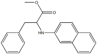 2-(2-Naphthalenylamino)-3-phenylpropanoic acid methyl ester Struktur