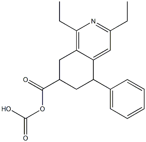 5,6,7,8-Tetrahydro-5-phenylisoquinoline-7,7-dicarboxylic acid diethyl ester Struktur