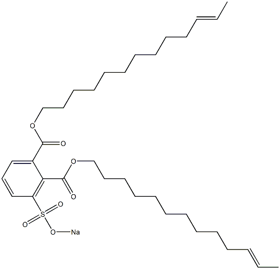 3-(Sodiosulfo)phthalic acid di(11-tridecenyl) ester Struktur