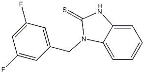 2,3-Dihydro-3-(3,5-difluorobenzyl)-1H-benzimidazole-2-thione Struktur