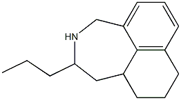 2-Propyl-1,2,3,4,8,9,10,10a-octahydronaphth[1,8-cd]azepine Struktur