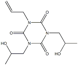 1-Allyl-3,5-bis(2-hydroxypropyl)hexahydro-1,3,5-triazine-2,4,6-trione Struktur