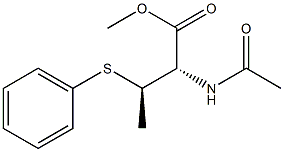 (2S,3R)-3-Phenylthio-2-(acetylamino)butanoic acid methyl ester Struktur