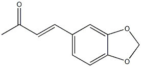 (E)-1-(1,3-Benzodioxol-5-yl)-1-buten-3-one Struktur