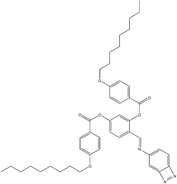 Bis[4-(nonyloxy)benzoic acid]4-[(azobenzen-4-yl)iminomethyl]-1,3-phenylene ester Struktur