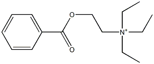 2-(Benzoyloxy)-N,N,N-triethylethanaminium Struktur