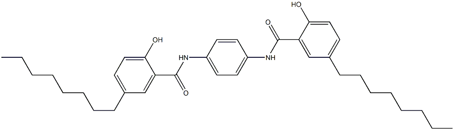 N,N'-Bis(5-octylsalicyloyl)-p-phenylenediamine Struktur