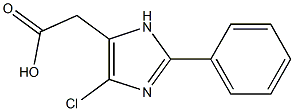 2-Phenyl-4-chloro-1H-imidazole-5-acetic acid Struktur