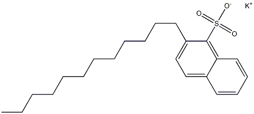 2-Dodecyl-1-naphthalenesulfonic acid potassium salt Struktur