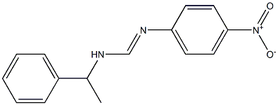 N1-(1-Phenylethyl)-N2-(4-nitrophenyl)formamidine Struktur