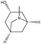 (1S,3S,5R)-6-Methyl-6-azabicyclo[3.2.1]octane-3-ol Struktur