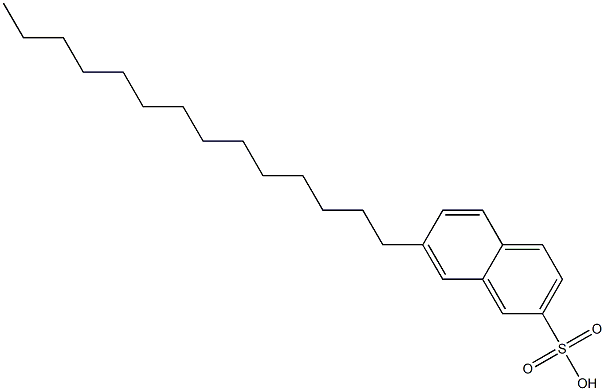 7-Tetradecyl-2-naphthalenesulfonic acid Struktur