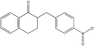 3,4-Dihydro-2-(4-nitrobenzyl)naphthalen-1(2H)-one Struktur