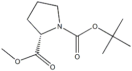 (2S)-2-(Methoxycarbonyl)-1-pyrrolidinecarboxylic acid tert-butyl ester Struktur