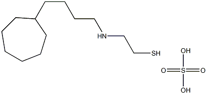 2-(4-Cycloheptylbutyl)aminoethanethiol sulfate Struktur