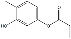 Propanoic acid 3-hydroxy-4-methylphenyl ester Struktur