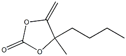 5-Butyl-5-methyl-4-methylene-1,3-dioxolan-2-one Struktur