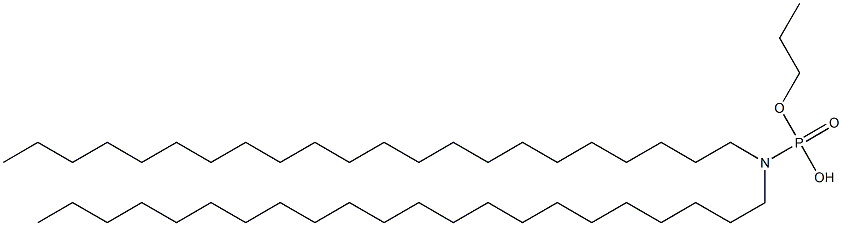 N,N-Didocosylamidophosphoric acid hydrogen propyl ester Struktur