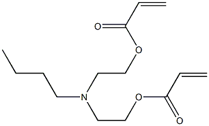 Diacrylic acid [(butylimino)bis(2,1-ethanediyl)] ester Struktur