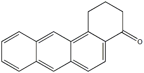 1,2-Dihydrobenz[a]anthracen-4(3H)-one Struktur