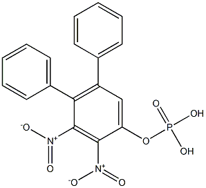 Phosphoric acid diphenyl(2,3-dinitrophenyl) ester Struktur