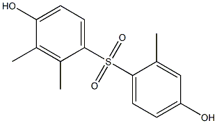 4,4'-Dihydroxy-2,2',3-trimethyl[sulfonylbisbenzene] Struktur