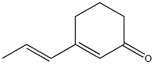 3-(1-Propenyl)-2-cyclohexen-1-one Struktur