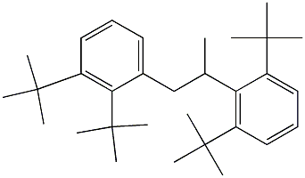 1-(2,3-Di-tert-butylphenyl)-2-(2,6-di-tert-butylphenyl)propane Struktur