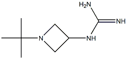 1-[1-(1,1-Dimethylethyl)azetidin-3-yl]guanidine Struktur