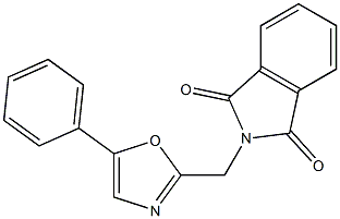 2-[(5-Phenyloxazol-2-yl)methyl]-2H-isoindole-1,3-dione Struktur