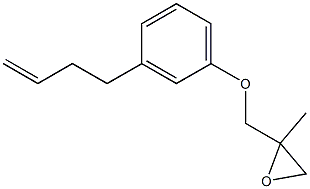 3-(3-Butenyl)phenyl 2-methylglycidyl ether Struktur