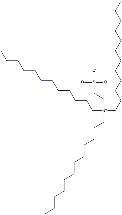 N,N-Didodecyl-N-(2-sulfonatoethyl)-1-dodecanaminium Struktur