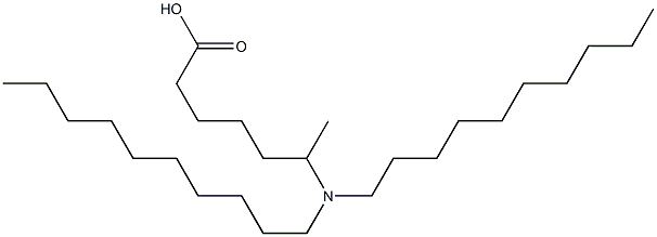 6-(Didecylamino)heptanoic acid Struktur