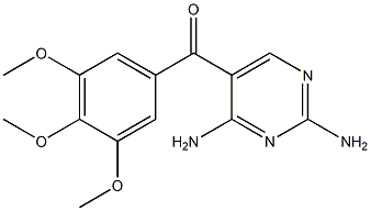 5-(3,4,5-Trimethoxybenzoyl)-2,4-pyrimidinediamine Struktur