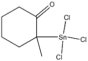 2-[(Trichlorostannyl)(2H2)methyl]cyclohexan-1-one Struktur