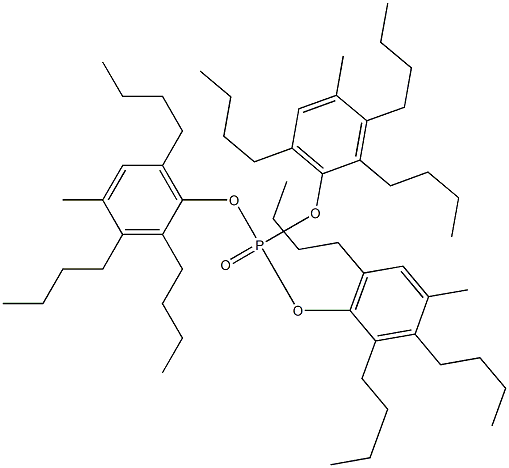 Phosphoric acid tris(4-methyl-2,3,6-tributylphenyl) ester Struktur