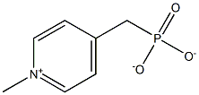 4-Phosphonatomethyl-1-methylpyridinium Struktur