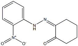 2-[2-(2-Nitro-phenyl)hydrazono]cyclohexanone Struktur