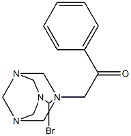 N-Phenacylhexamethylenetetramine bromide Struktur