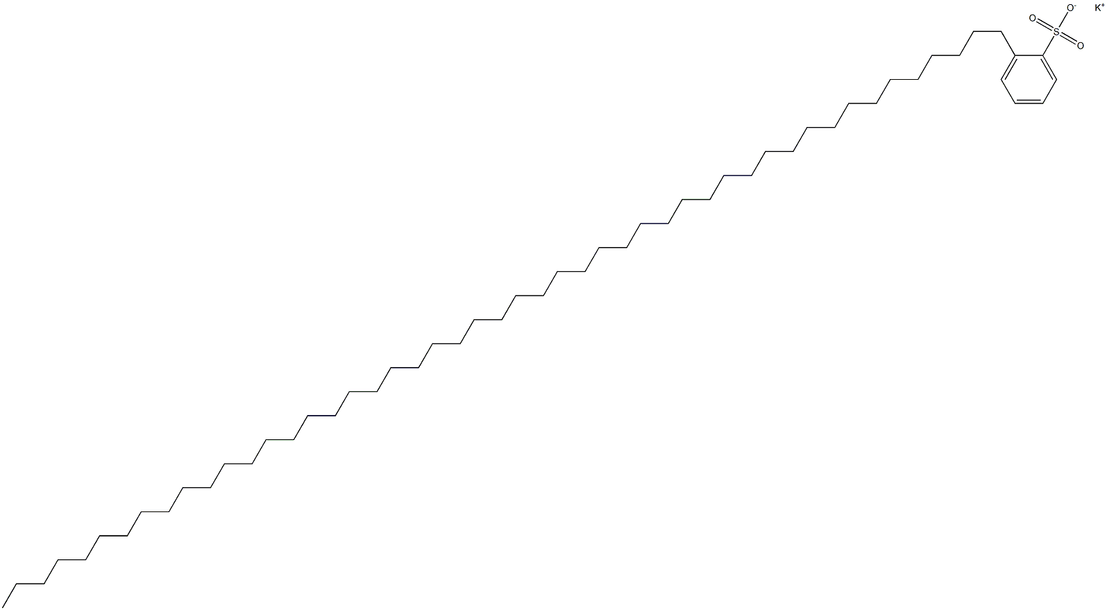 2-(Nonatetracontan-1-yl)benzenesulfonic acid potassium salt Struktur