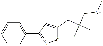 3-(3-Phenylisoxazol-5-yl)-N,2,2-trimethyl-1-propanamine Struktur