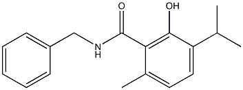 N-Benzyl-3-hydroxy-p-cymene-2-carboxamide Struktur