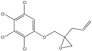 2,3,4,5-Tetrachlorophenyl 2-allylglycidyl ether Struktur