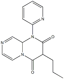 1-(2-Pyridinyl)-3-propyl-1,9a-dihydro-2H-pyrazino[1,2-a]pyrimidine-2,4(3H)-dione Struktur